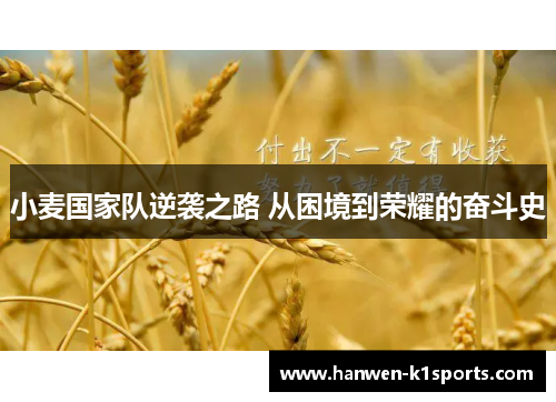 小麦国家队逆袭之路 从困境到荣耀的奋斗史 小麦国家队逆袭之路 从困境到荣耀的奋斗史
